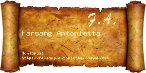 Farsang Antonietta névjegykártya